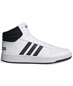 Зимние кроссовки Adidas Hoops 2.0 высокие белые